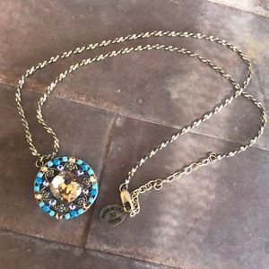 Anne Koplik Ornate Swarovski Crystal Necklace